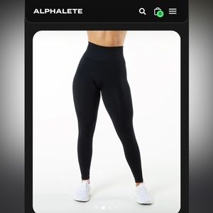 Medium Alphalete Amplify Black Leggings WORN ONCE